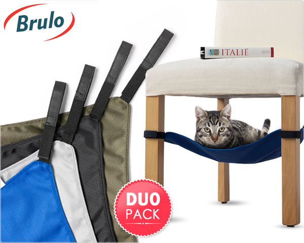 1 Day Fly Lady - Duopack Kattenhangmat Voor Stoel Of Tafel