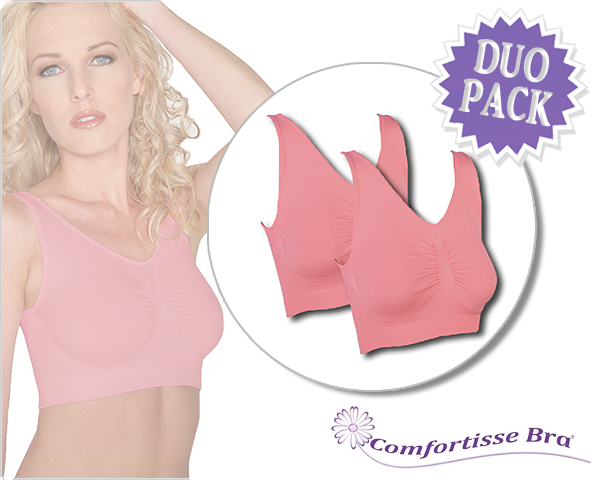 1 Day Fly Lady - Duopack Roze Comfortisse Bra 1 Day Fly Lady - Duopack Roze Comfortisse Bra