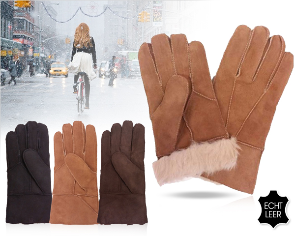 1 Day Fly Lady - Echt Leren Handschoenen Met Zachte Vulling 1 Day Fly Lady - Echt Leren Handschoenen Met Zachte Vulling