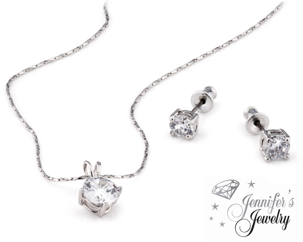 1 Day Fly Lady - Elegante Halsketting Met Oorknopjes 1 Day Fly Lady - Elegante Halsketting Met Oorknopjes