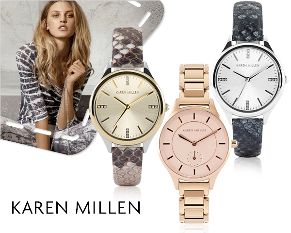 1 Day Fly Lady - Elegante Karen Millen Dameshorloges