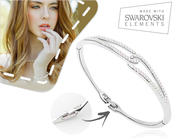 1 Day Fly Lady - Elegante Swarovski Elements Armband 1 Day Fly Lady - Elegante Swarovski Elements Armband