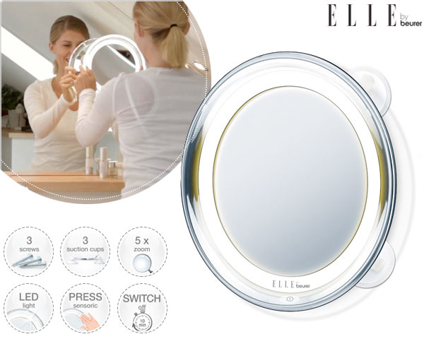 1 Day Fly Lady - Elle By Beurer Verlichte Make-Up Spiegel 1 Day Fly Lady - Elle By Beurer Verlichte Make-Up Spiegel