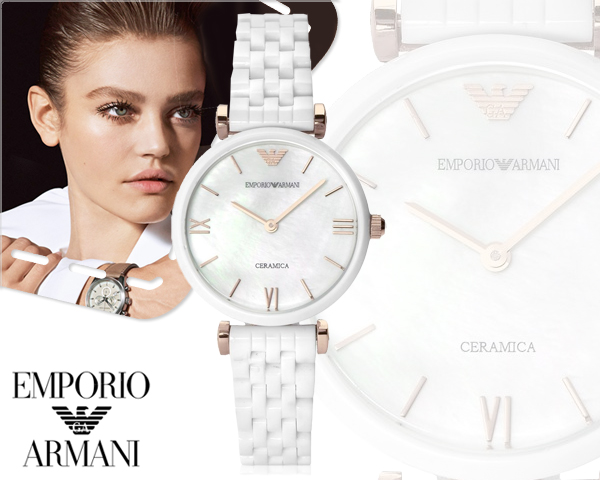 1 Day Fly Lady - Exclusief Armani Ceramica Dameshorloge 1 Day Fly Lady - Exclusief Armani Ceramica Dameshorloge