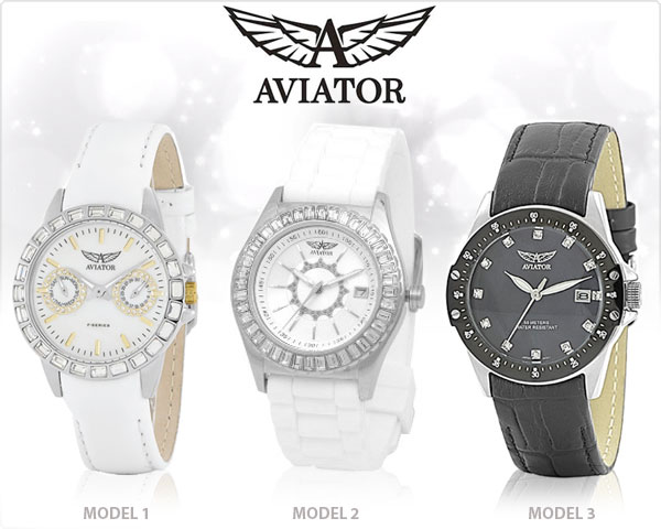 1 Day Fly Lady - Exclusieve Aviator Dameshorloge In 3 Modellen 1 Day Fly Lady - Exclusieve Aviator Dameshorloge In 3 Modellen