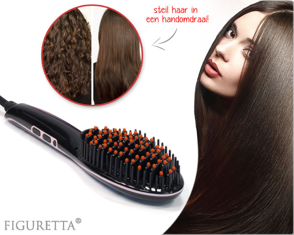 1 Day Fly Lady - Figuretta Elektrische Haarborstel Voor Steil Haar 1 Day Fly Lady - Figuretta Elektrische Haarborstel Voor Steil Haar