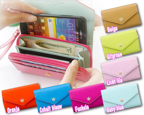 1 Day Fly Lady - Fleurige Wallets In Trendy Kleuren Incl Vak Voor Smartphone 1 Day Fly Lady - Fleurige Wallets In Trendy Kleuren Incl Vak Voor Smartphone