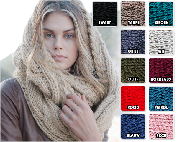 1 Day Fly Lady - Gebreide Colsjaal In Meerdere Kleuren 1 Day Fly Lady - Gebreide Colsjaal In Meerdere Kleuren