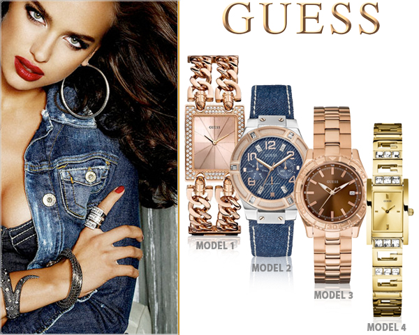 1 Day Fly Lady - Glamorous Guess Dameshorloge Naar Keuze 1 Day Fly Lady - Glamorous Guess Dameshorloge Naar Keuze