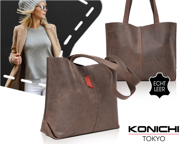 1 Day Fly Lady - Handgemaakte Echt Leren Konichi Damestas 1 Day Fly Lady - Handgemaakte Echt Leren Konichi Damestas
