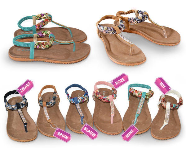 1 Day Fly Lady - Hippe Ibiza-Style Slippers 1 Day Fly Lady - Hippe Ibiza-Style Slippers