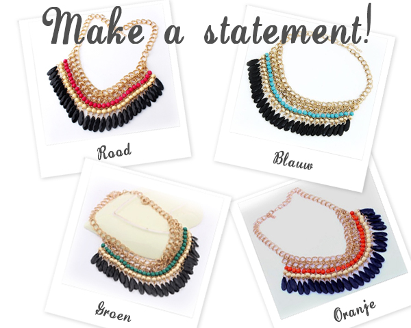 1 Day Fly Lady - Hippe Statement Ketting 1 Day Fly Lady - Hippe Statement Ketting