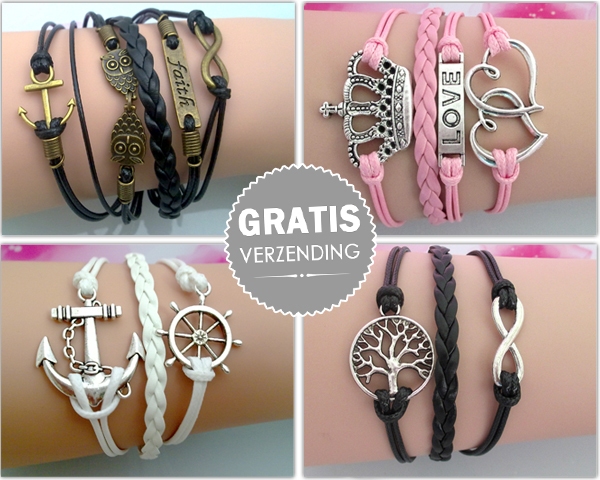 1 Day Fly Lady - Infinity Armbandjes 1 Day Fly Lady - Infinity Armbandjes