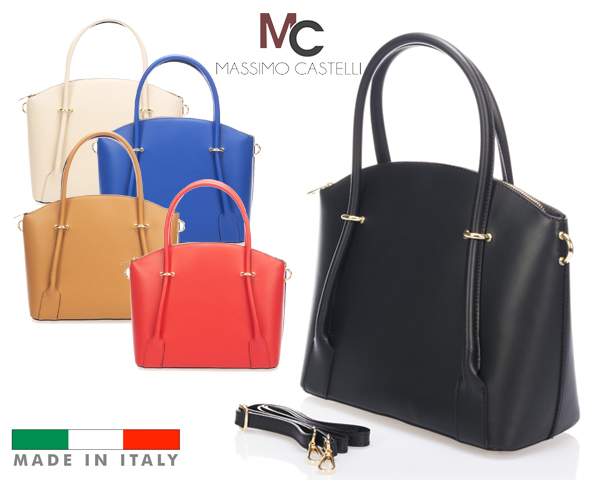 1 Day Fly Lady - Italiaanse Massimo Castelli Leren Damestas In 5 Kleuren 1 Day Fly Lady - Italiaanse Massimo Castelli Leren Damestas In 5 Kleuren