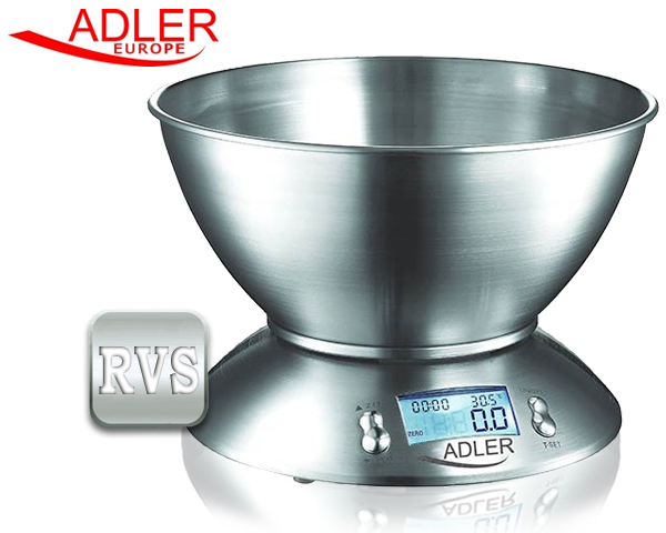 1 Day Fly Lady - Keukenweegschaal Met Thermometer En Timer 1 Day Fly Lady - Keukenweegschaal Met Thermometer En Timer