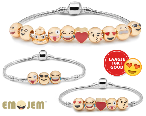 1 Day Fly Lady - Keuze Uit 3 Leuke Emoji Armbanden 1 Day Fly Lady - Keuze Uit 3 Leuke Emoji Armbanden