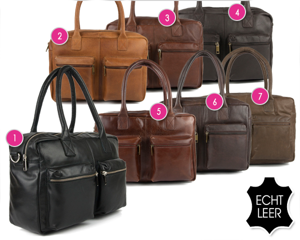 1 Day Fly Lady - Leren Burkely Vintage Tassen 1 Day Fly Lady - Leren Burkely Vintage Tassen