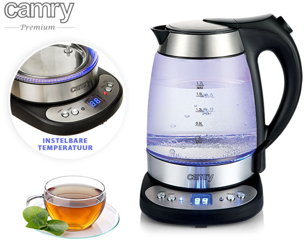 1 Day Fly Lady - Luxe Camry Waterkoker Met Temperatuurcontrole 1 Day Fly Lady - Luxe Camry Waterkoker Met Temperatuurcontrole