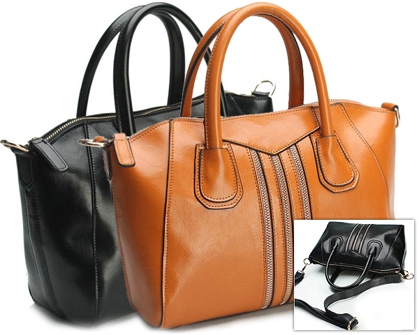 1 Day Fly Lady - Luxe Leren Tas In 2 Kleuren 1 Day Fly Lady - Luxe Leren Tas In 2 Kleuren