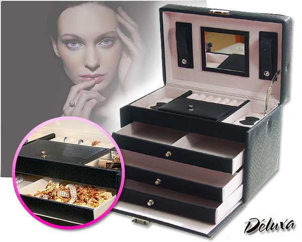 1 Day Fly Lady - Luxe Sieradenbox Van Kunstleer 1 Day Fly Lady - Luxe Sieradenbox Van Kunstleer