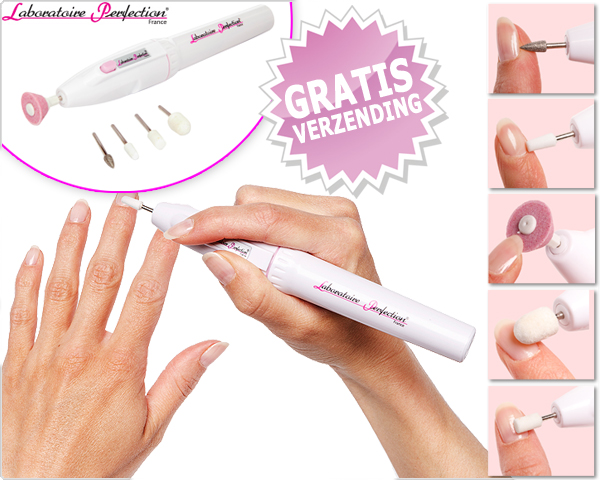 1 Day Fly Lady - Manicureset Met 5 Opzetstukken 1 Day Fly Lady - Manicureset Met 5 Opzetstukken