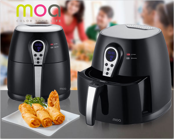 1 Day Fly Lady - Moa Airfryer Met Digitale Bediening En Display 1 Day Fly Lady - Moa Airfryer Met Digitale Bediening En Display