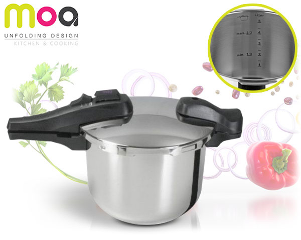 1 Day Fly Lady - Moa Design 6 Liter Snelkookpan 1 Day Fly Lady - Moa Design 6 Liter Snelkookpan