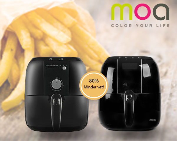1 Day Fly Lady - Moa Design Airfryer Met Analoge Of Digitale Bediening 1 Day Fly Lady - Moa Design Airfryer Met Analoge Of Digitale Bediening