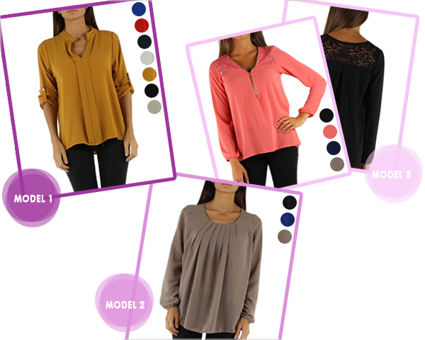 1 Day Fly Lady - Mooie Blousjes In Verschillende Modellen En Kleuren 1 Day Fly Lady - Mooie Blousjes In Verschillende Modellen En Kleuren