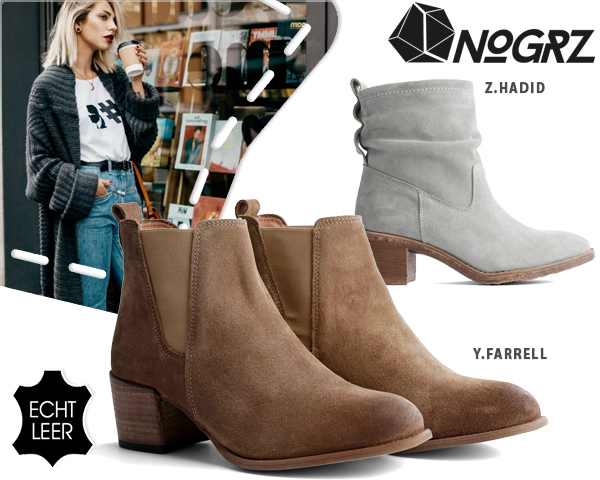 1 Day Fly Lady - Nogrz Urban Suède Herfstlaarsjes 1 Day Fly Lady - Nogrz Urban Suède Herfstlaarsjes