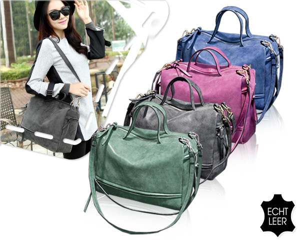1 Day Fly Lady - Nubuck Vintage Dames Schoudertas 1 Day Fly Lady - Nubuck Vintage Dames Schoudertas