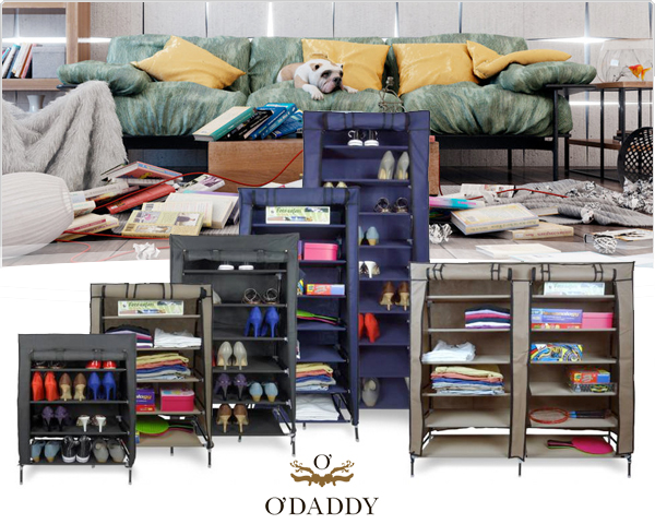 1 Day Fly Lady - O'Daddy Multifunctionele Opbergrekken 1 Day Fly Lady - O'Daddy Multifunctionele Opbergrekken