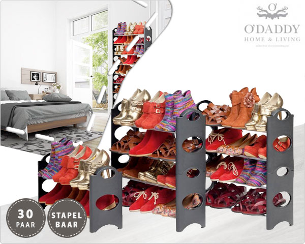 1 Day Fly Lady - O'daddy Schoenenrek Voor 30 Paar Schoenen 1 Day Fly Lady - O'daddy Schoenenrek Voor 30 Paar Schoenen