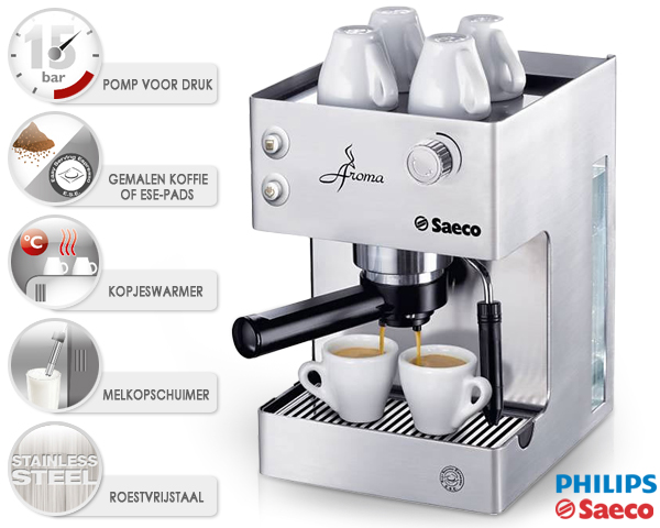 1 Day Fly Lady - Philips Saeco Aroma Espressomachine 1 Day Fly Lady - Philips Saeco Aroma Espressomachine