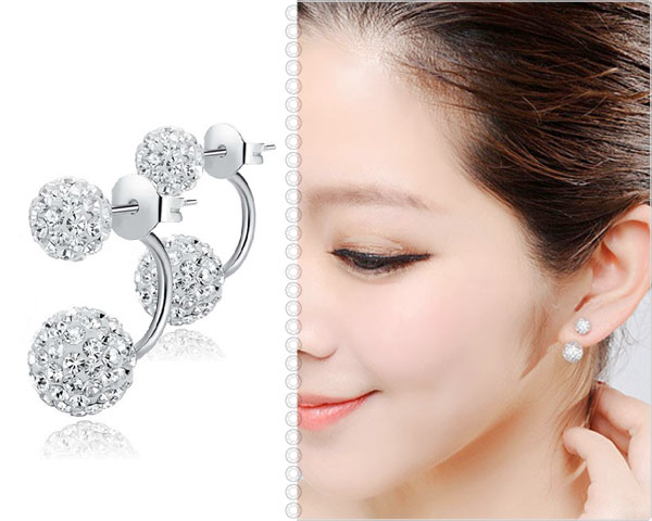 1 Day Fly Lady - Prachtige Double Studs Oorbellen 1 Day Fly Lady - Prachtige Double Studs Oorbellen