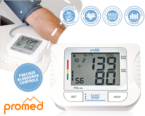 1 Day Fly Lady - Promed Bovenarm Bloeddrukmeter 1 Day Fly Lady - Promed Bovenarm Bloeddrukmeter