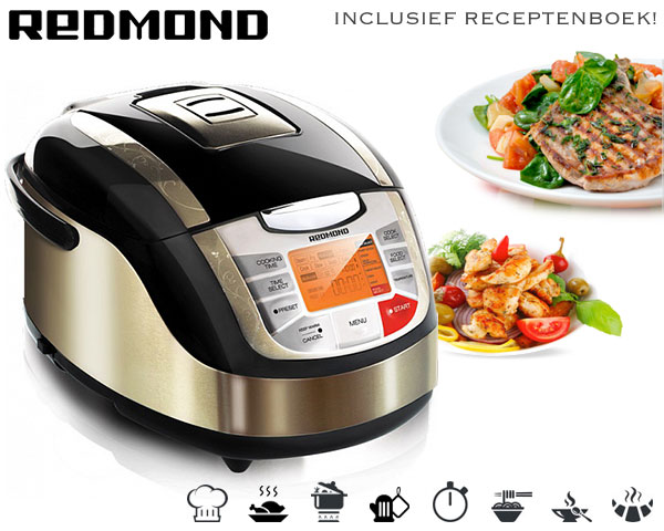 1 Day Fly Lady - Redmond Multicooker Inclusief Veelzijdig Receptenboek 1 Day Fly Lady - Redmond Multicooker Inclusief Veelzijdig Receptenboek