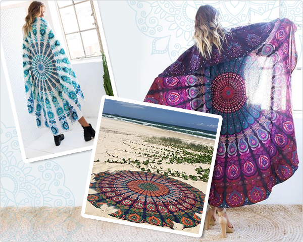 1 Day Fly Lady - Rond Bohemian Style Strandlaken 1 Day Fly Lady - Rond Bohemian Style Strandlaken