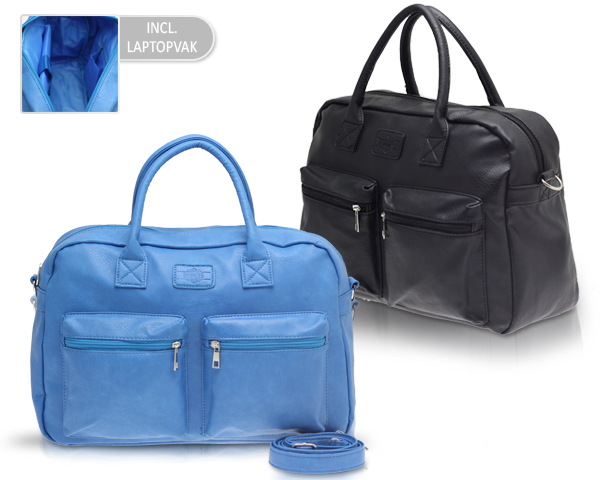 1 Day Fly Lady - Ruime Weekendtas Met Laptopvak 1 Day Fly Lady - Ruime Weekendtas Met Laptopvak