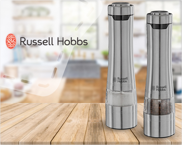 1 Day Fly Lady - Russell Hobbs Elektrische Peper- En Zoutmolenset 1 Day Fly Lady - Russell Hobbs Elektrische Peper- En Zoutmolenset