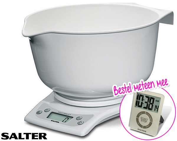 1 Day Fly Lady - Salter Keukenweegschaal Met Mixkom 1 Day Fly Lady - Salter Keukenweegschaal Met Mixkom