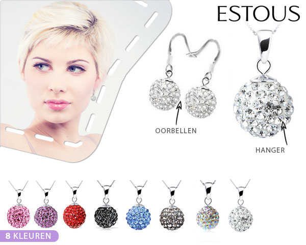 1 Day Fly Lady - Schitterend Setje Met Oorbellen En Ketting 1 Day Fly Lady - Schitterend Setje Met Oorbellen En Ketting