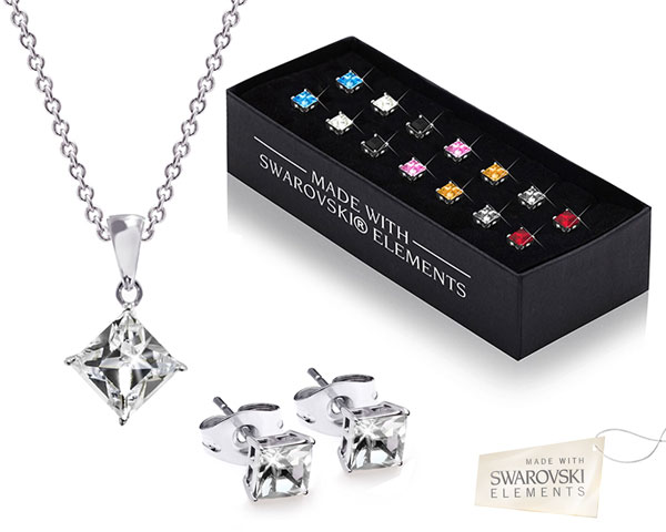 1 Day Fly Lady - Schitterende Swarovski Elements 7-Delige Set 1 Day Fly Lady - Schitterende Swarovski Elements 7-Delige Set