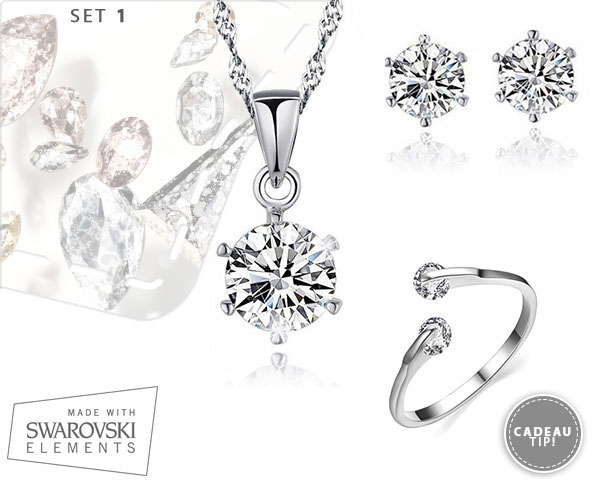 1 Day Fly Lady - Schitterende Swarovski Elements Set 1 Day Fly Lady - Schitterende Swarovski Elements Set