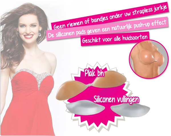 1 Day Fly Lady - Set Van Siliconen Plak Bh + Vullingen 1 Day Fly Lady - Set Van Siliconen Plak Bh + Vullingen