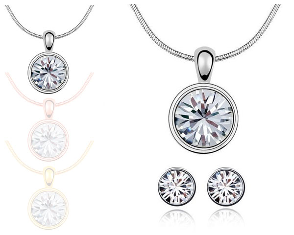 1 Day Fly Lady - Solitaire Duo Sieradenset In Zilver, Goud Of Rosé Goud 1 Day Fly Lady - Solitaire Duo Sieradenset In Zilver, Goud Of Rosé Goud