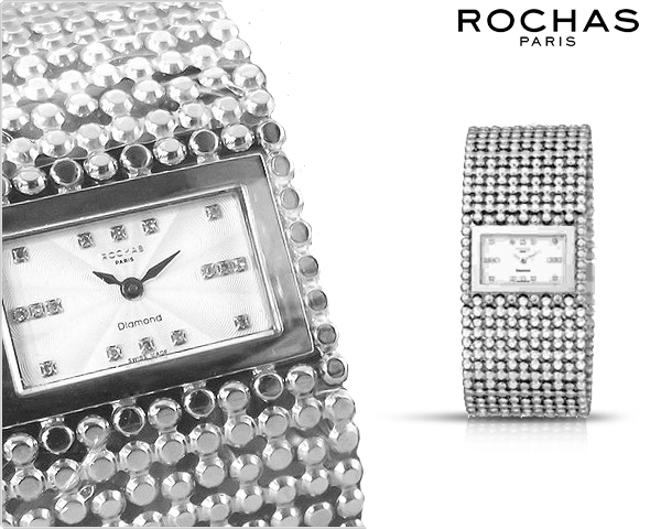 1 Day Fly Lady - Special Edition Verguld Rochas Horloge Met 16 Diamanten 1 Day Fly Lady - Special Edition Verguld Rochas Horloge Met 16 Diamanten