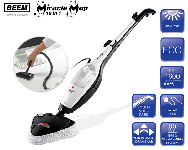 1 Day Fly Lady - Stoomreiniger Met Snelopwarmsysteem En 10 Accessoires 1 Day Fly Lady - Stoomreiniger Met Snelopwarmsysteem En 10 Accessoires