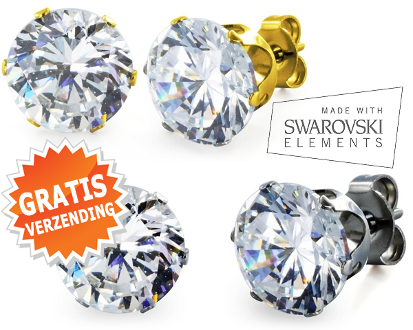 1 Day Fly Lady - Swarovski Oorbellen 1 Day Fly Lady - Swarovski Oorbellen