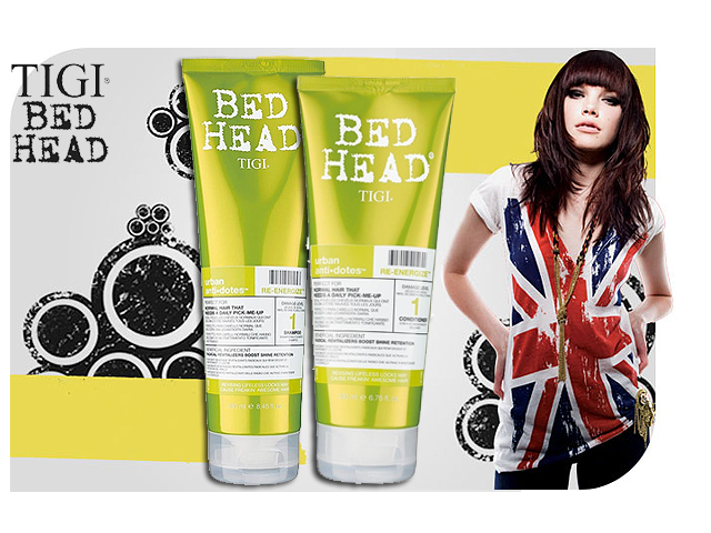 1 Day Fly Lady - Tigi Bed Hear Re-energize Conditioner En Shampoo